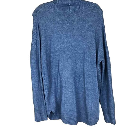 Como Vintage Women’s Sweater Small Blue Soft Knit Mock Neck Pullover NWT - Picture 10 of 11